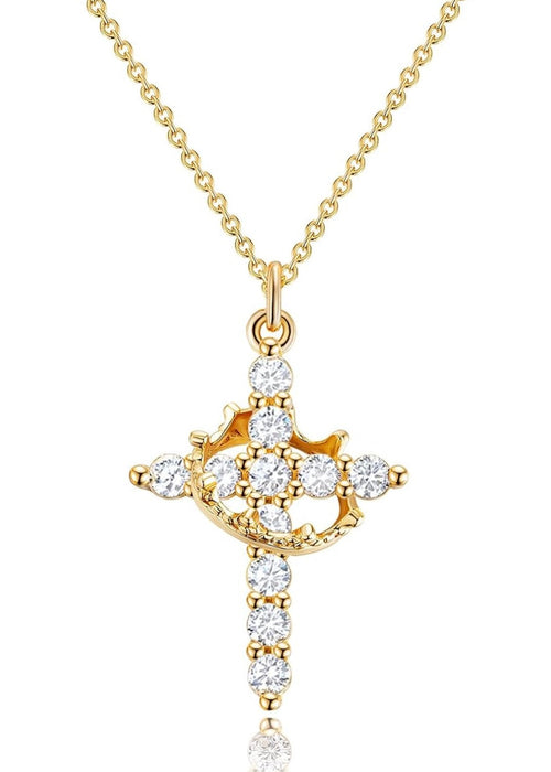 Cross & Crown Necklace